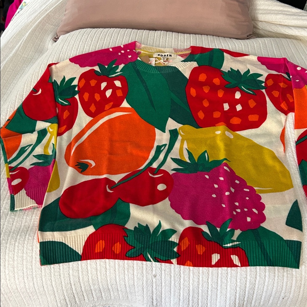 Boden fruits cashmere sweater